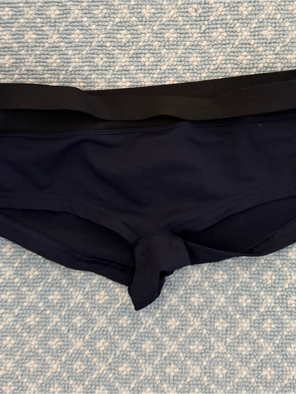 ERES Women's Navy Blue Swim Bottoms with Black Waistband
